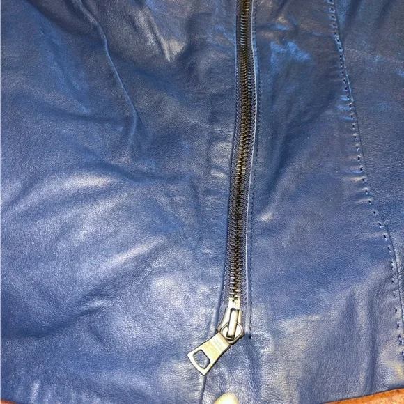 Vince Lambskin Leather Scuba Draped Moto Jacket - Picture 8 of 16